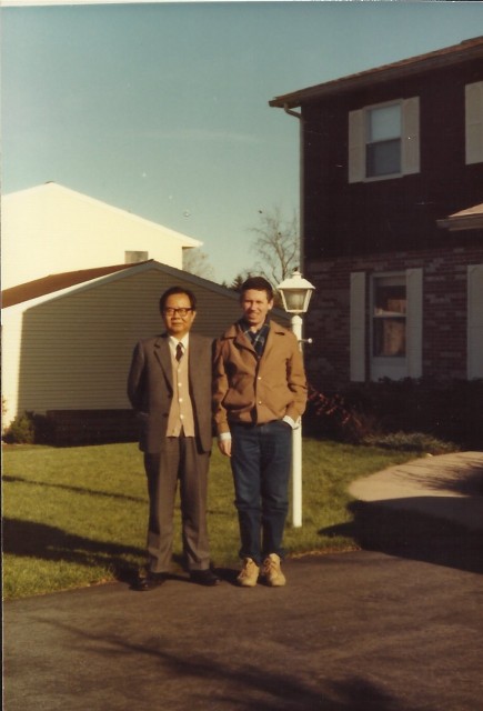 Last picture of Boris Weisfeiler (R), with Prof. Wan, November 1984