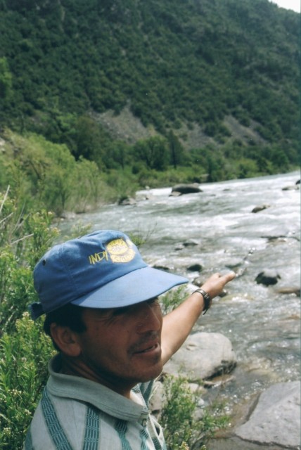 2002. Los Sauces River: the confluence with Nuble River, it’s deepest and widest area.