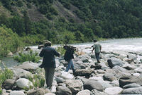 2002. Los Sauces River at the confluence with Nuble River — its deepest and widest area.